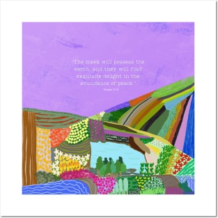 Peace Psalm 37:11 Posters and Art